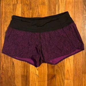 LULULEMON speed shorts